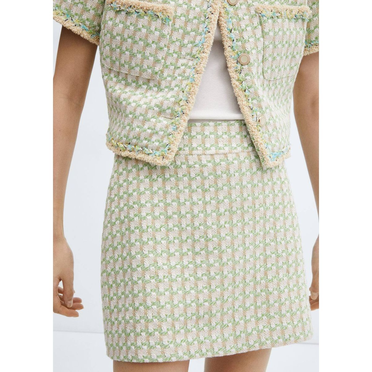 Mango hotsell jupe carreaux