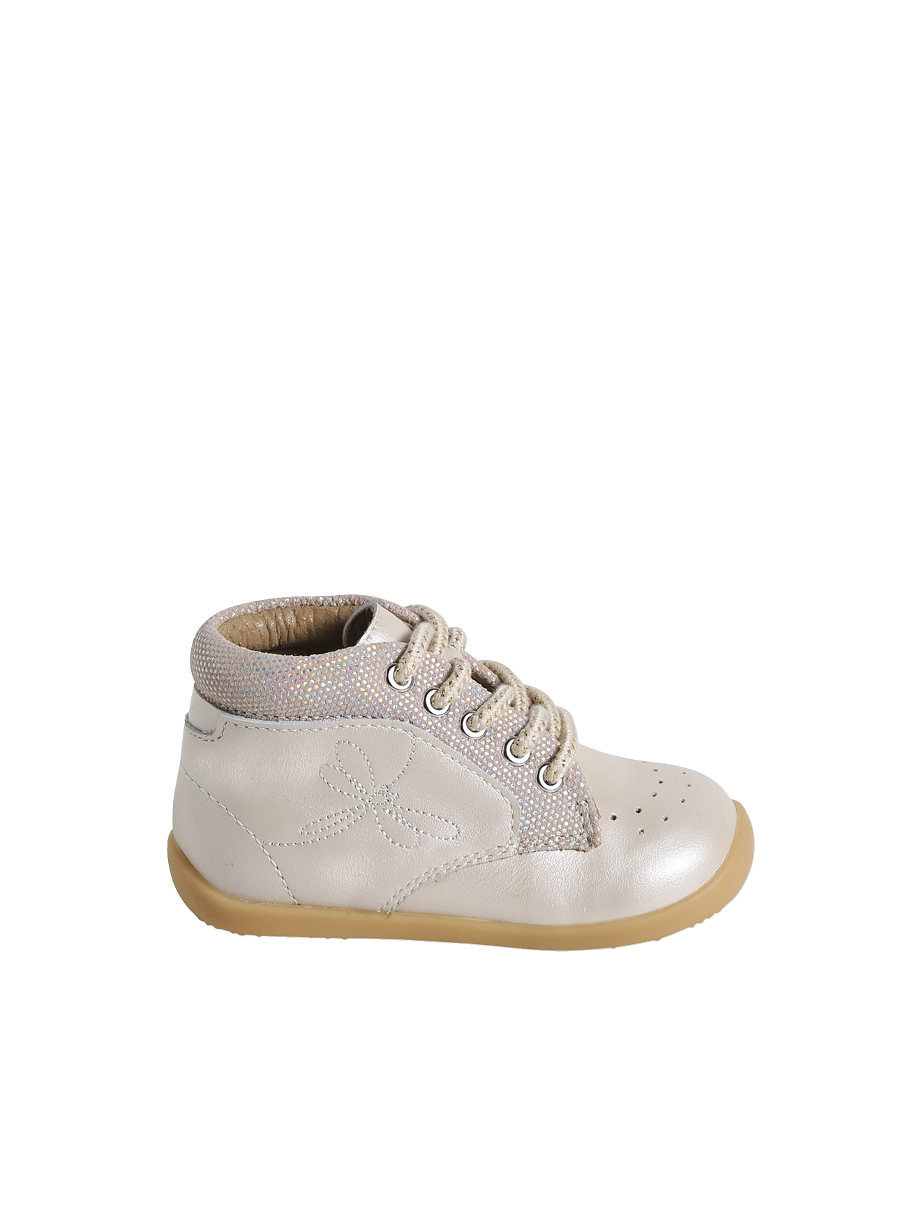Chaussures premiers pas bébé lacets, VERTBAUDET