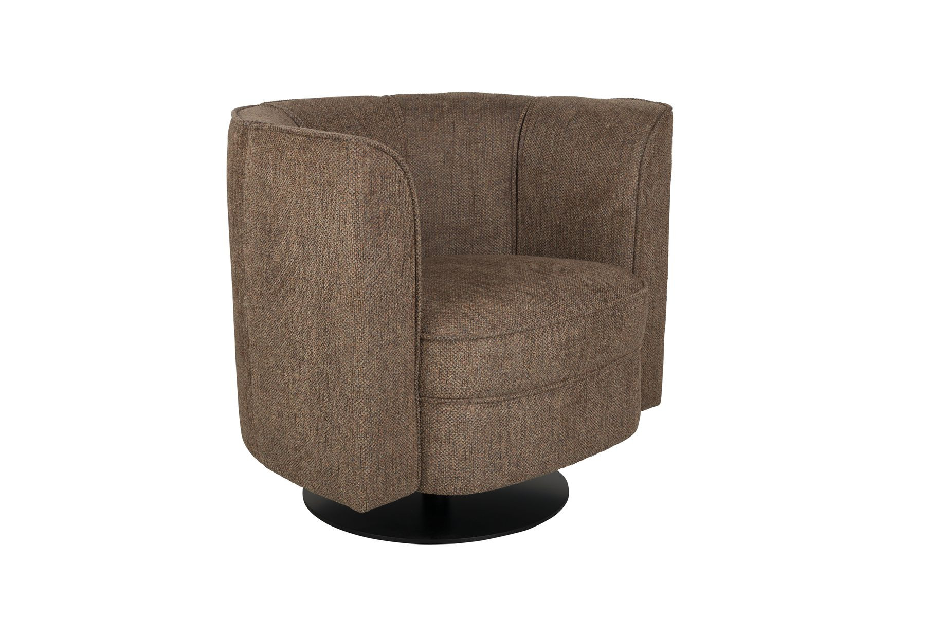 Fauteuil design pivotant en tissu, classique, FLOWER, DUTCHBONE