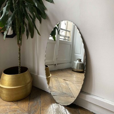 Miroir ovale biseauté DECOCLICO