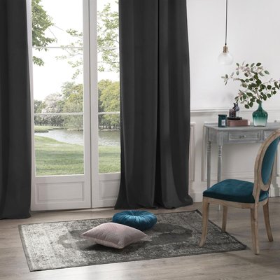 Rideau occultant "Dolce" velours en Polyester ATMOSPHERA