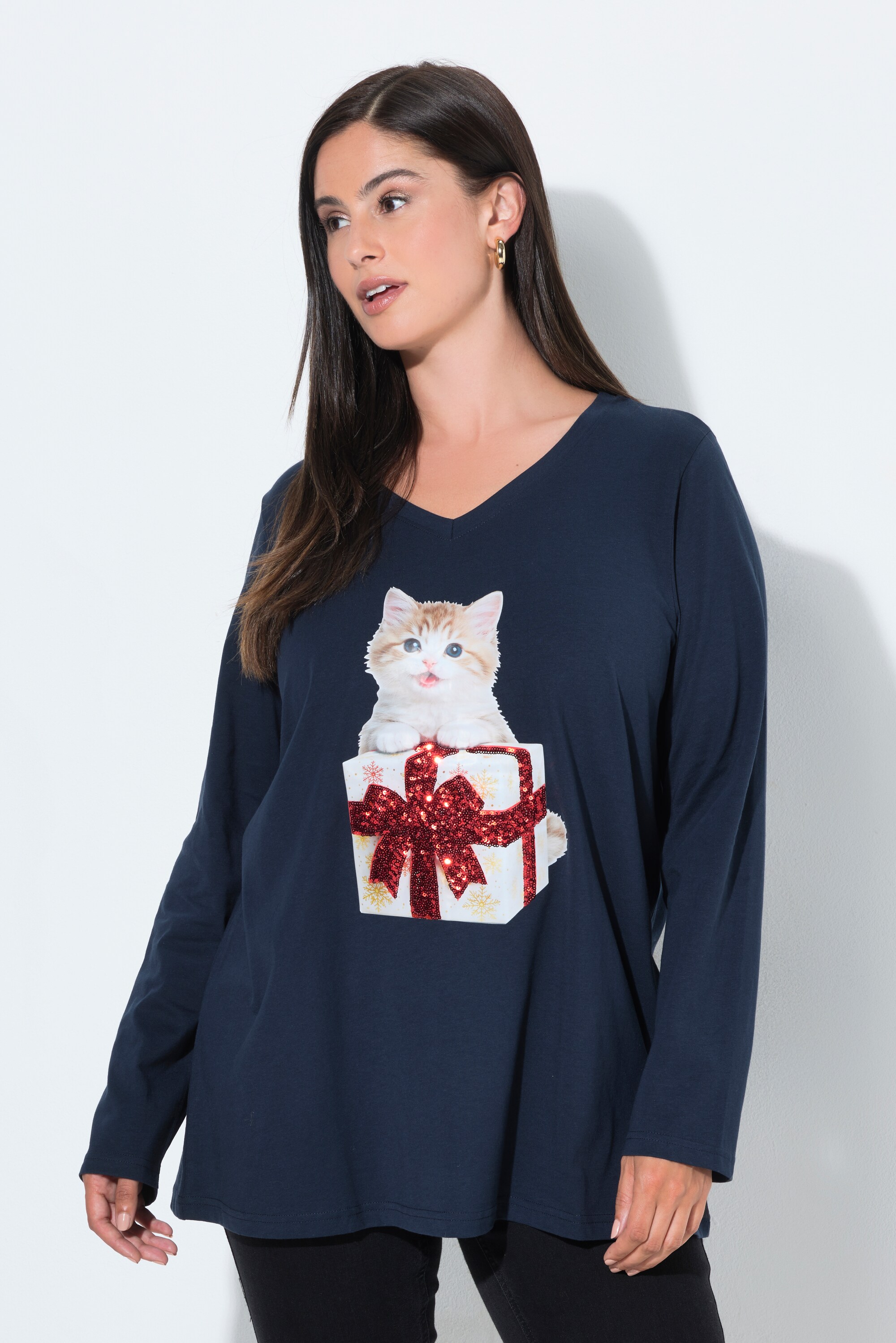 T-shirt de Noël, motif animal, ULLA POPKEN