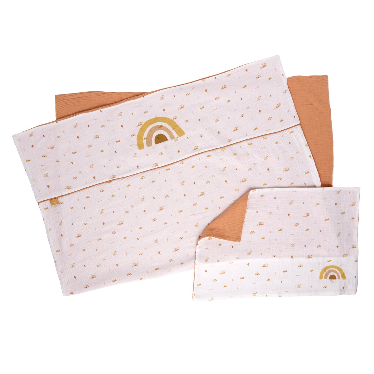 Housse de couette et taie d'oreiller coton, SAUTHON