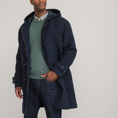 Wool Mix Duffle Coat with Hood LA REDOUTE COLLECTIONS