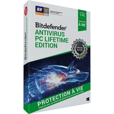 Logiciel antivirus et optimisation Antivirus 1 PC a vie (Lifetime Edition) BITDEFENDER