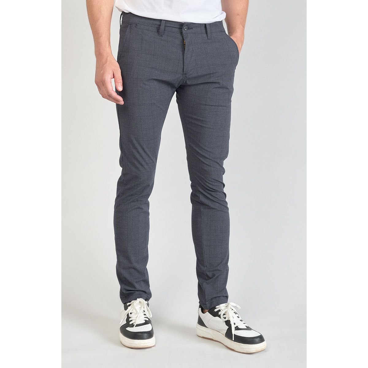 Pantalon carotte carreaux La Redoute