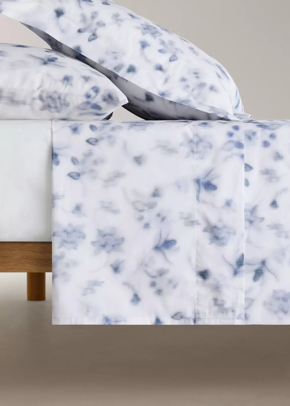 Drap plat percale de coton estompé Lit 90 cm, MANGO HOME