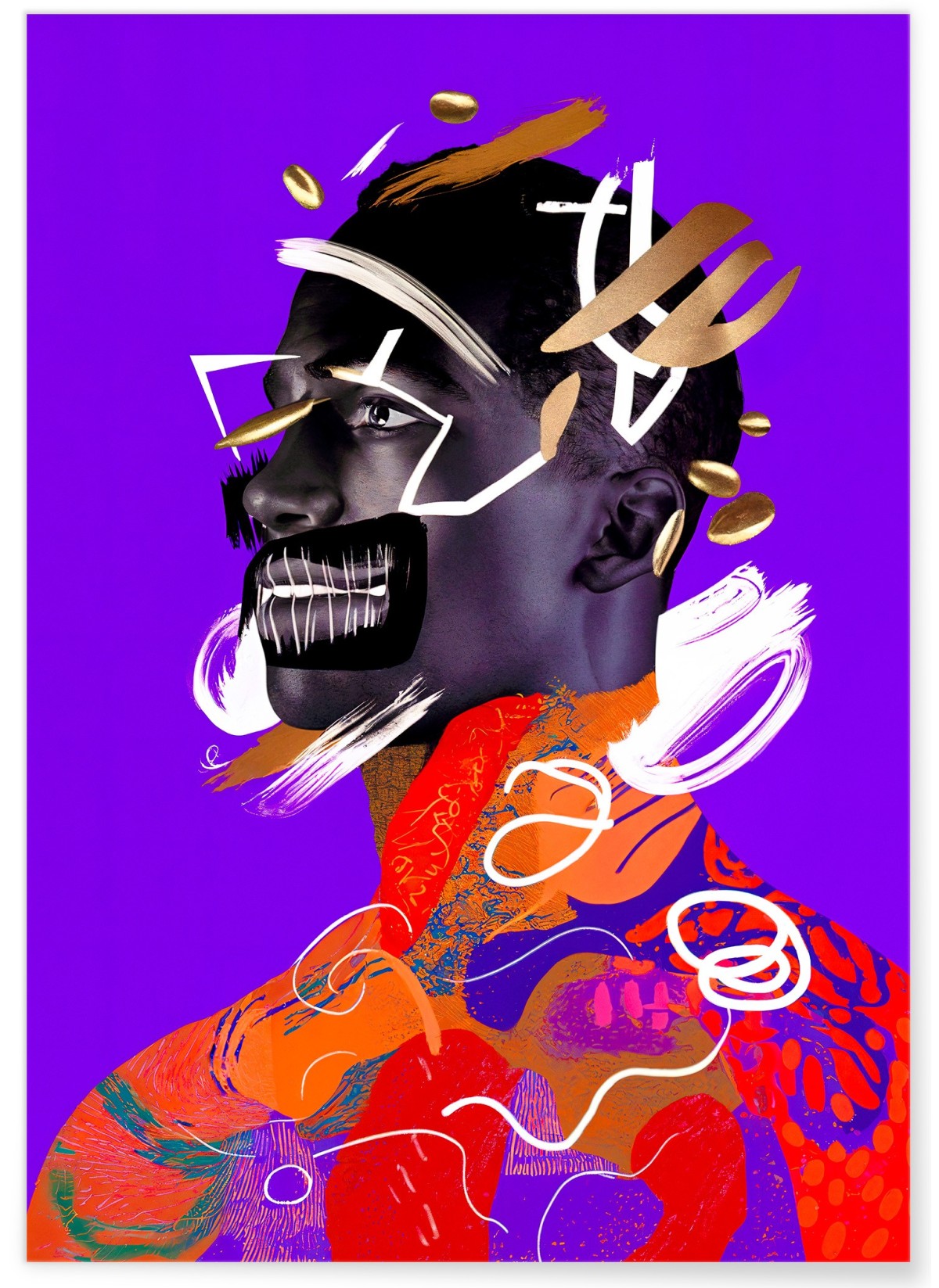 Affiche Portrait éclaté, L'AFFICHERIE