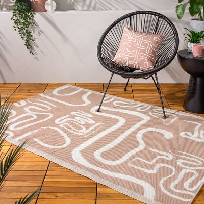Modern Reversible Woven Jacquard 100% Recycled Indoor/Outdoor Rug SO'HOME