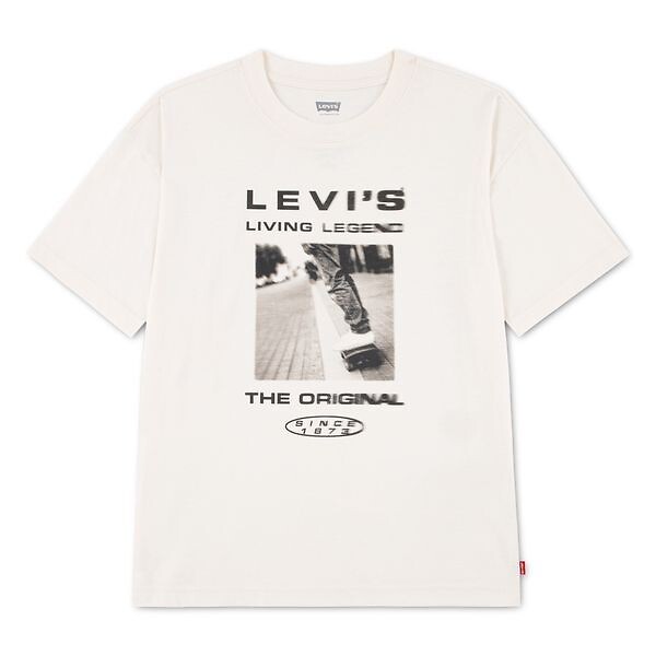 T-shirt met korte mouwen, met een afbeelding van een skater op de voorkant, LEVI'S KIDS