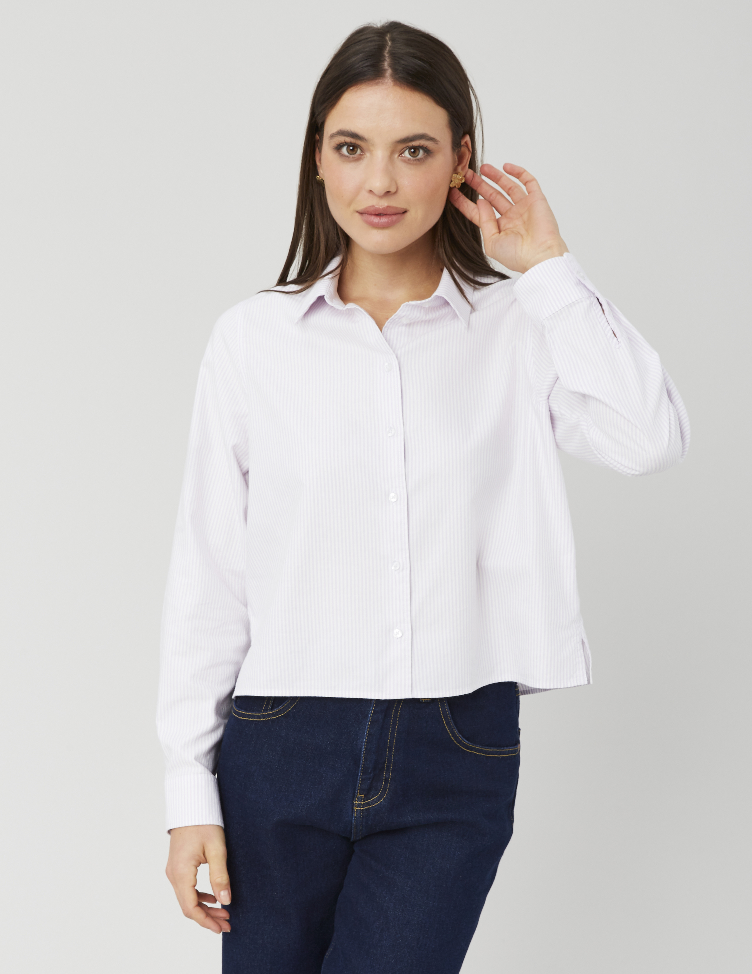 Chemise courte rayée, BZB