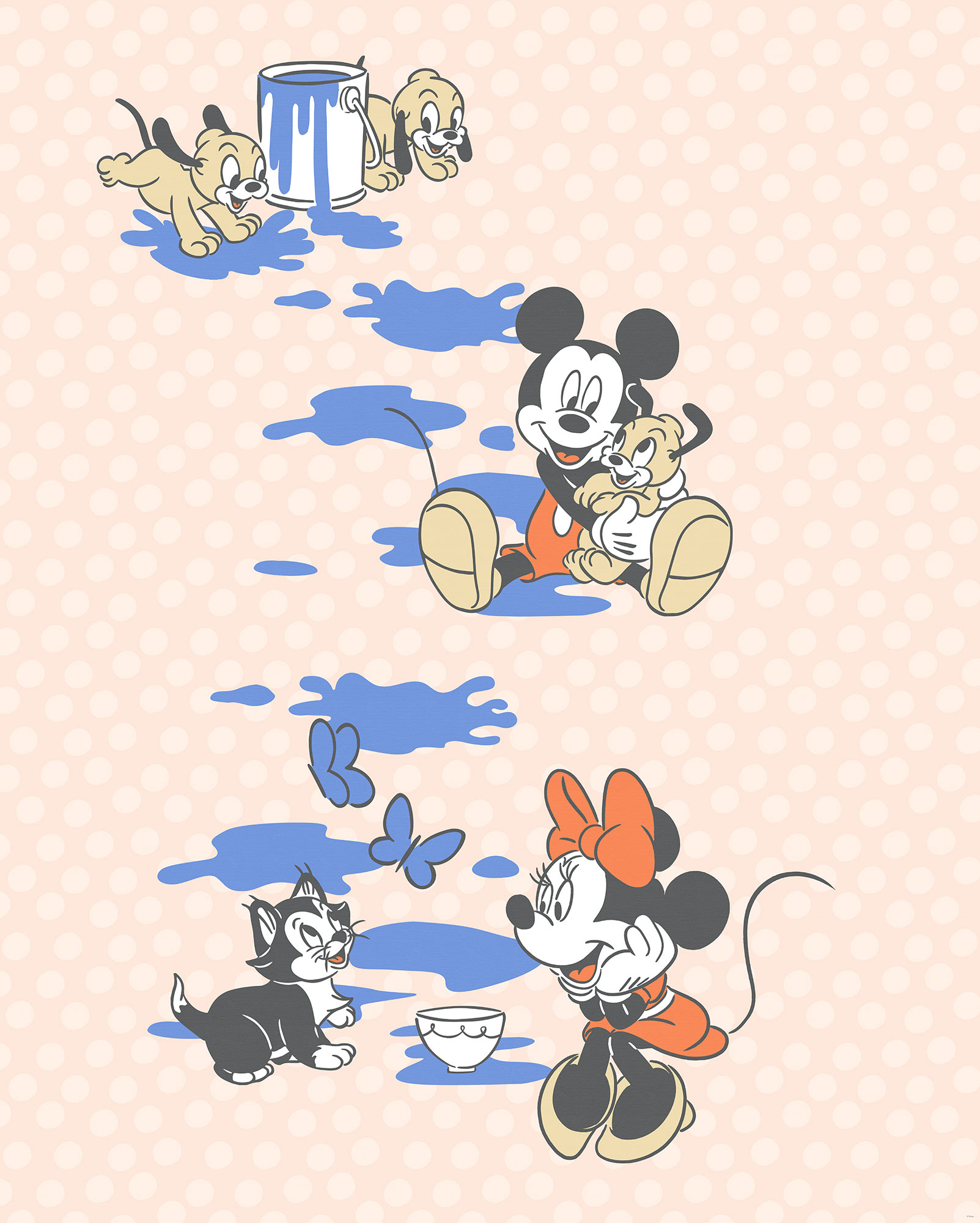 Papier peint Komar - Mickey Artsy Flow - 200 x 250 cm, HEXOA
