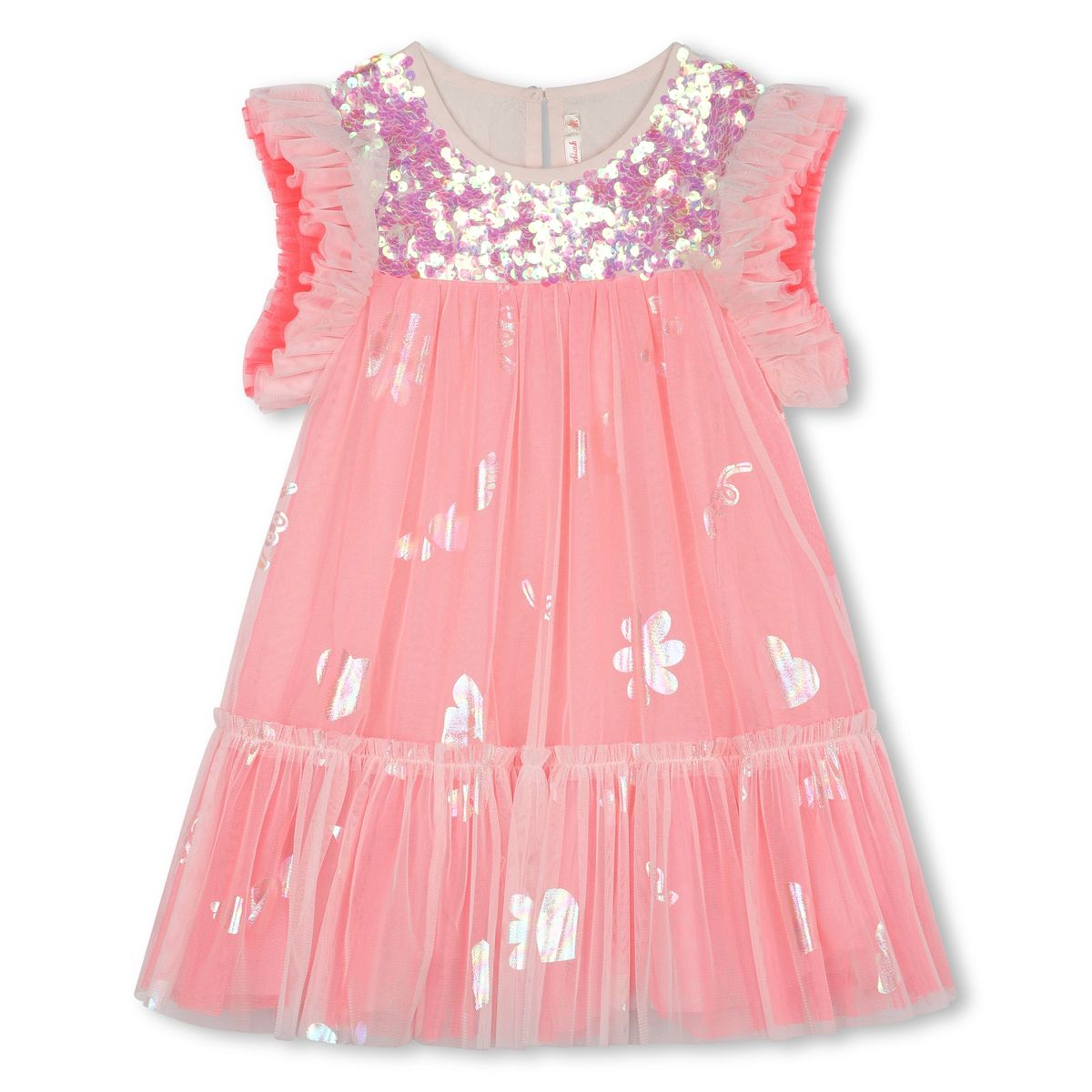 Robe d exception en tulle rosee du matin Billieblush La Redoute