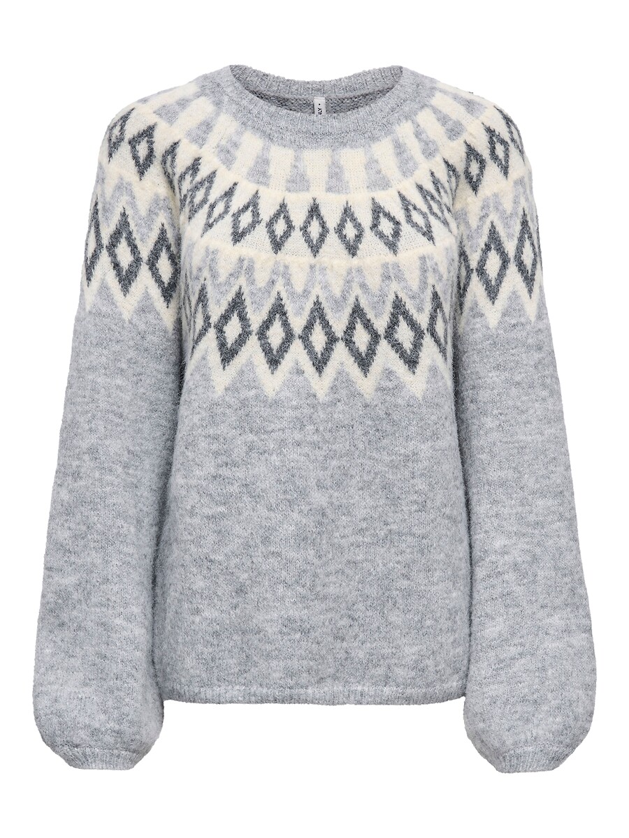 Pull a maniche lunghe con stampa jacquard, ONLY
