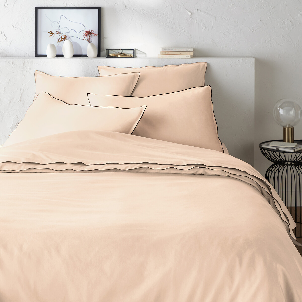 Housse de couette satin de coton lavé, Victor uni
