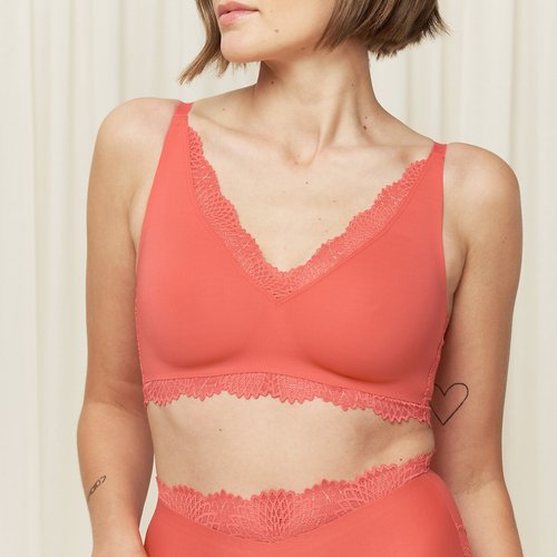 Summer sensation minimiser bra without underwiring, coral, Triumph