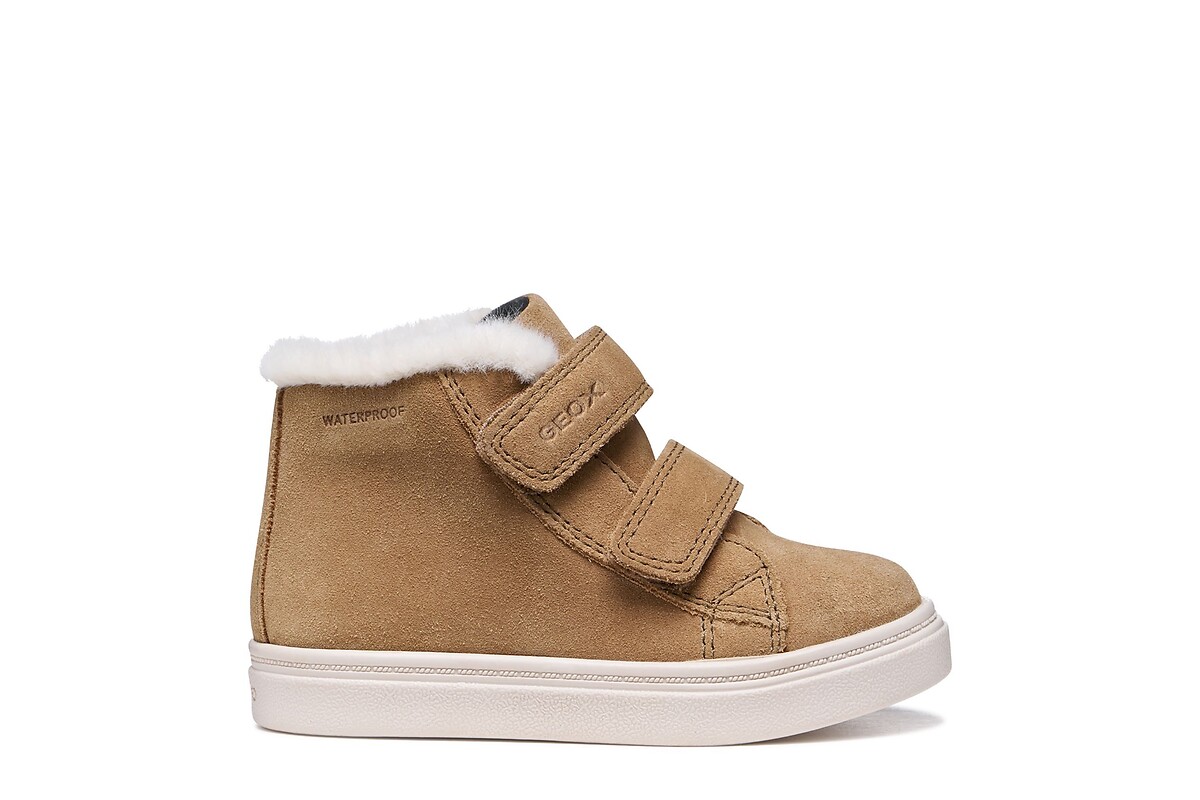 Baskets montantes fourrées, en cuir, NASHIK WATERPROOF, GEOX