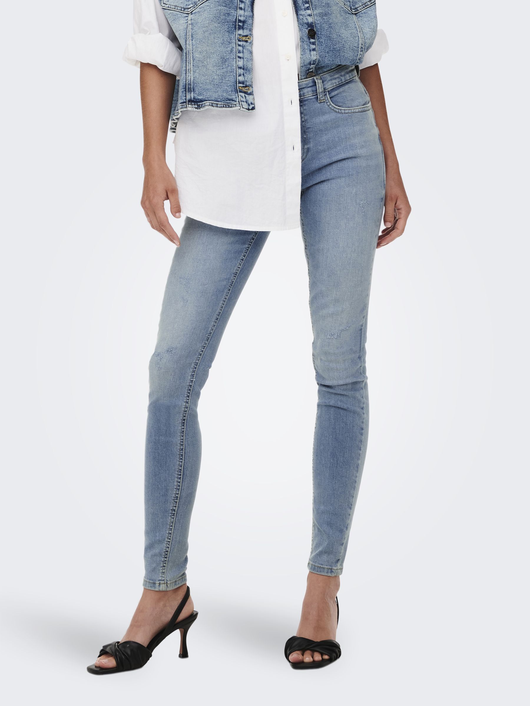 Jean Free People Femme Skinny Vieilli – Taille 27L – Neuf Avec étiquettes – Buste Genou