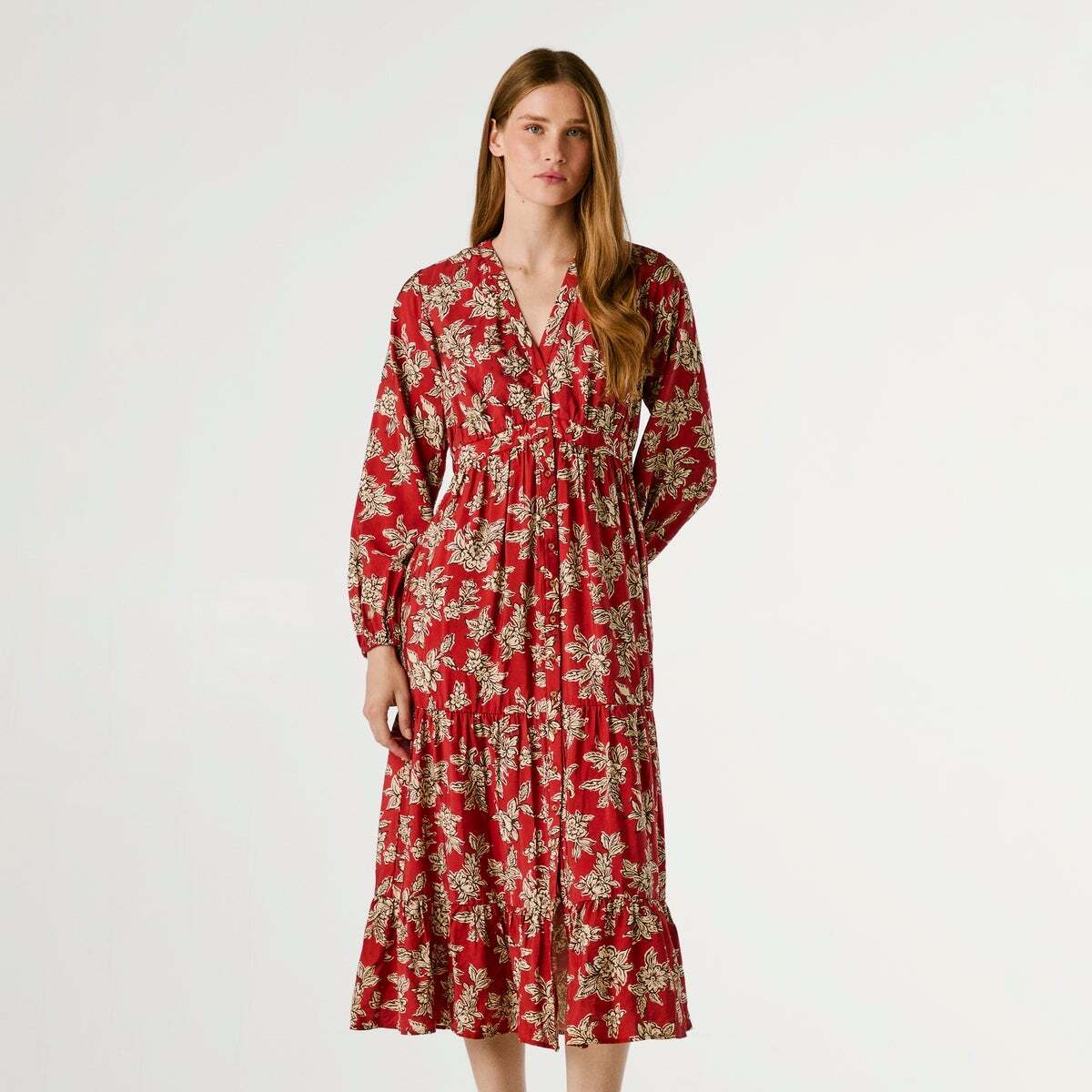 Robe Longue À Imprimé Floral, PEPE JEANS