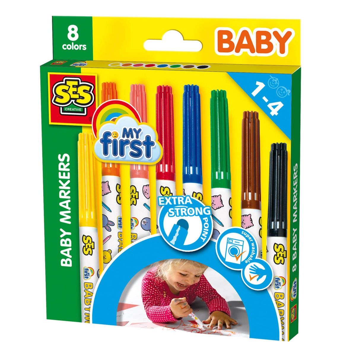 Crayons 8 Feutres Marqueurs Bebe Ses Creative La Redoute