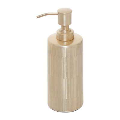 Etched Line Champagne Finish Soap Dispenser SO'HOME