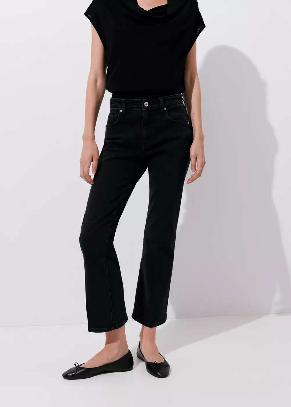 Jean Sienna flare crop, MANGO