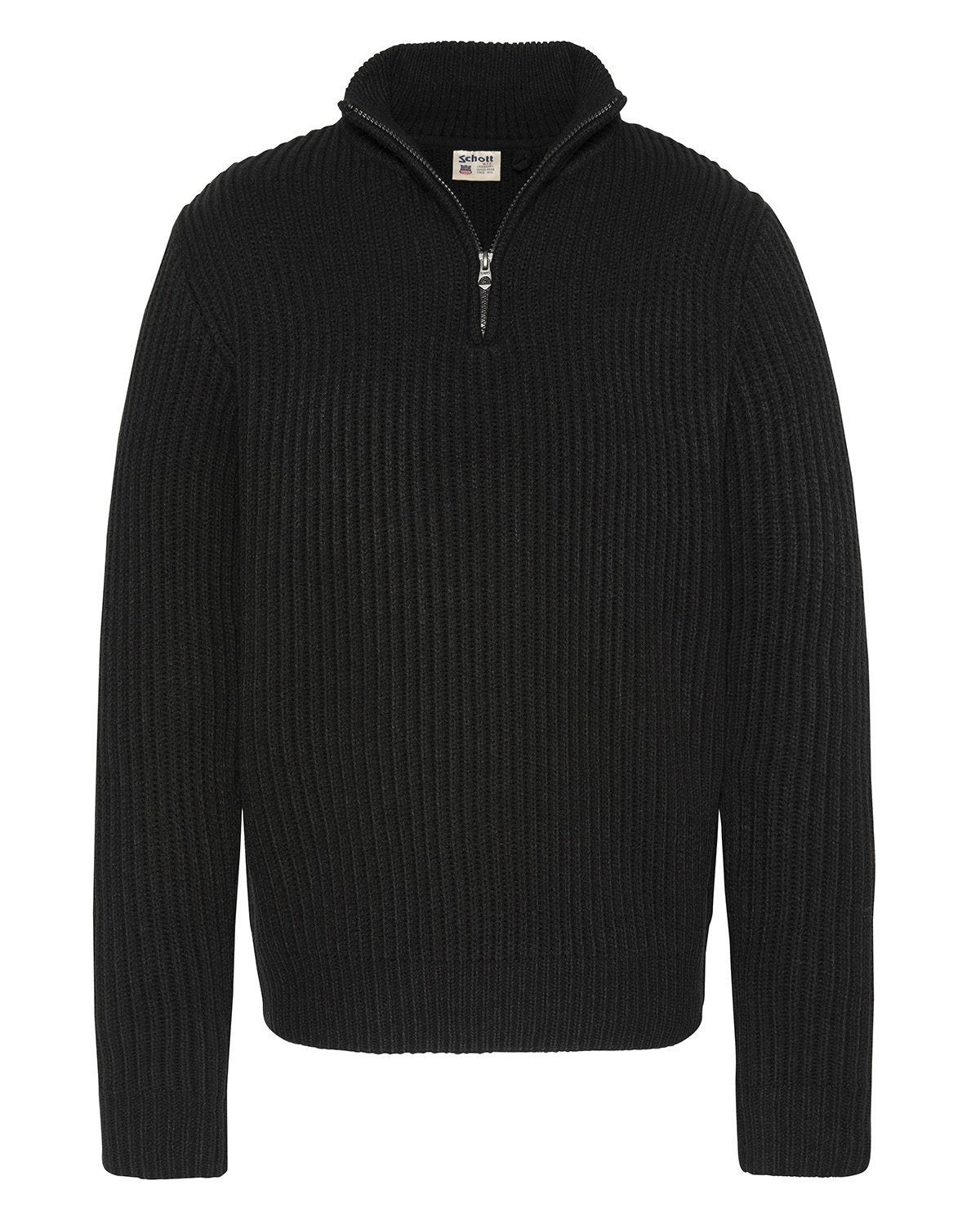 Pull camionneur maille côtelé, SCHOTT