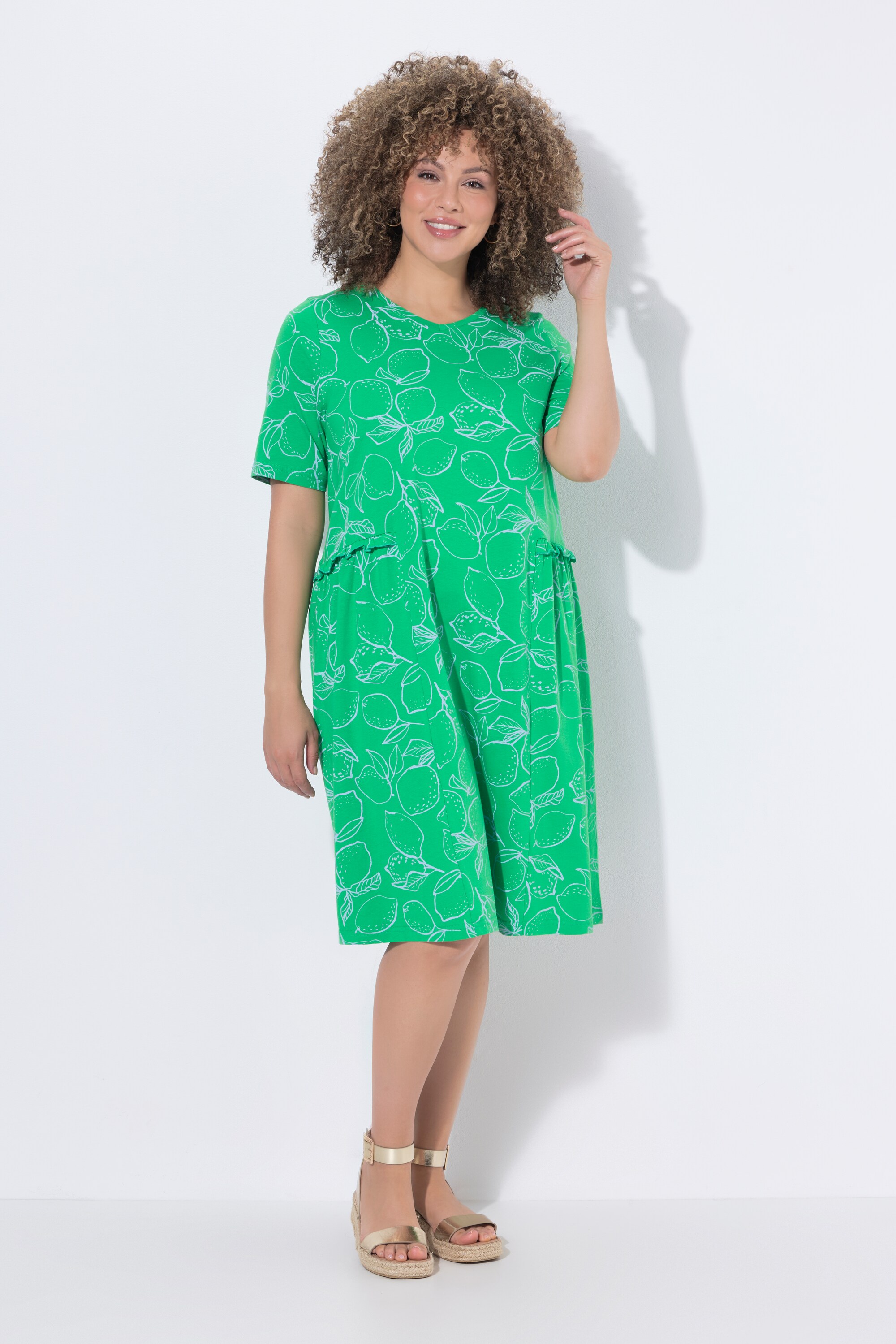 Robe en jersey motif citrons, ULLA POPKEN