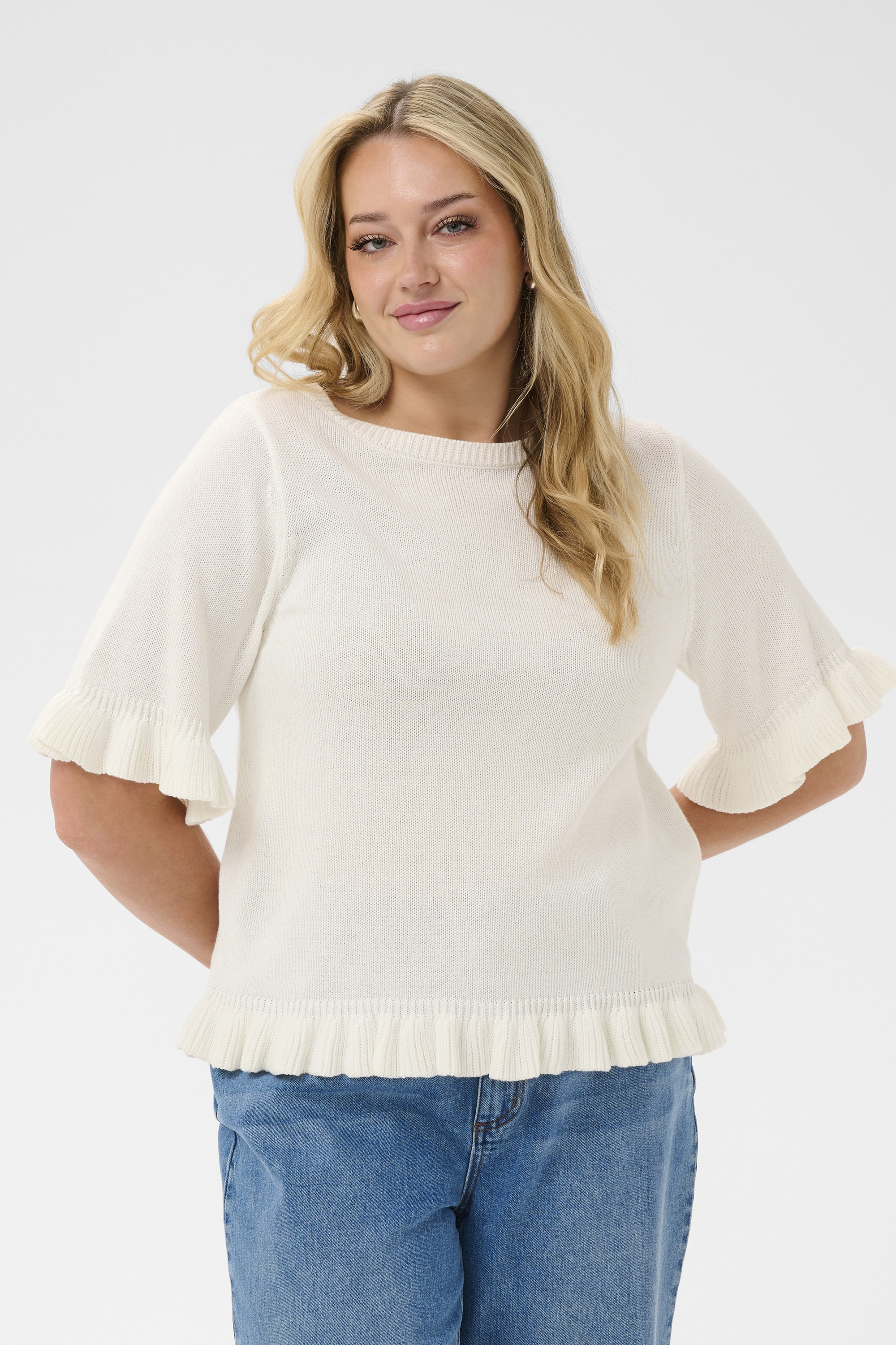 Pullover tricoté, KAFFE CURVE