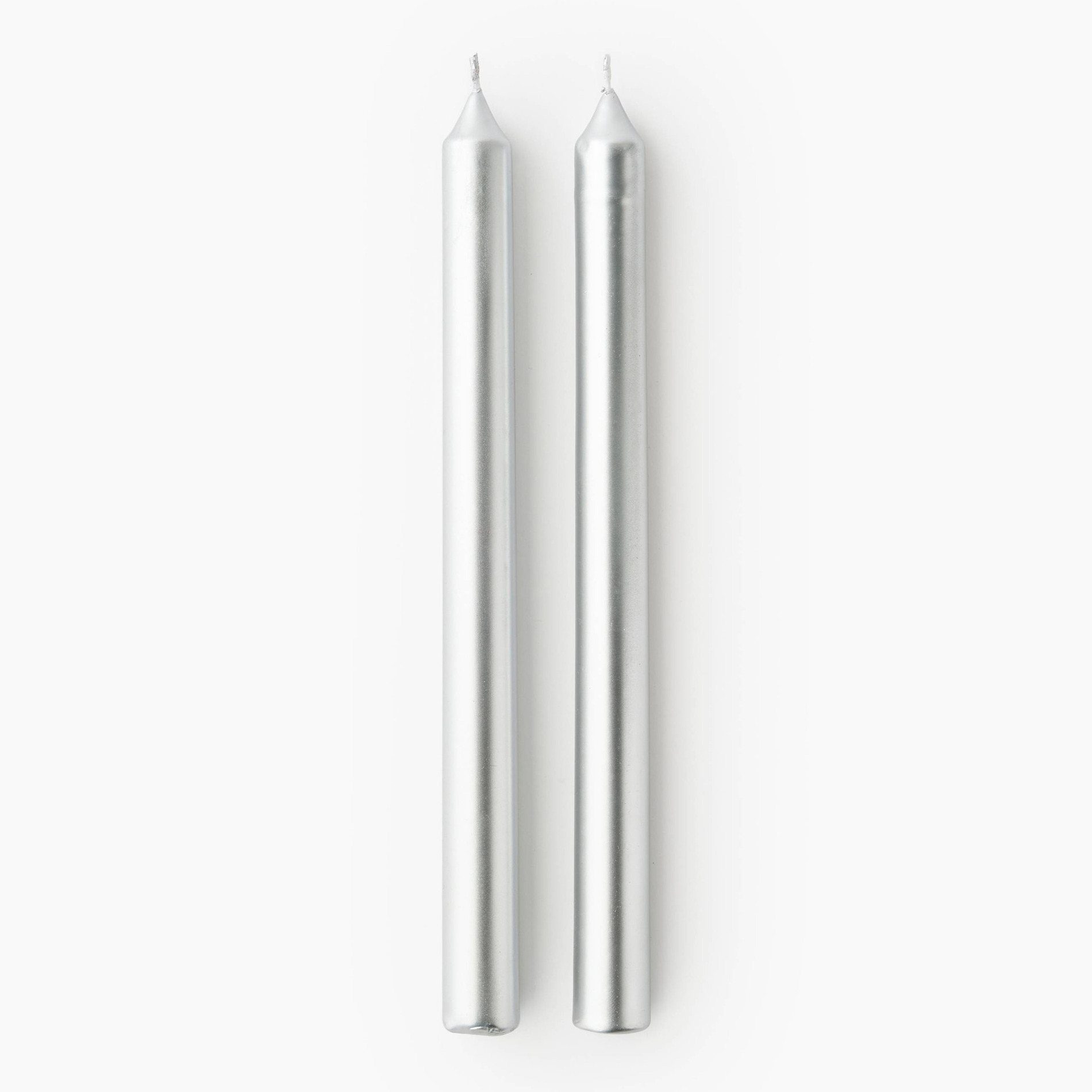Lot de 2 bougies droites, h26cm, en paraffine, MONOPRIX