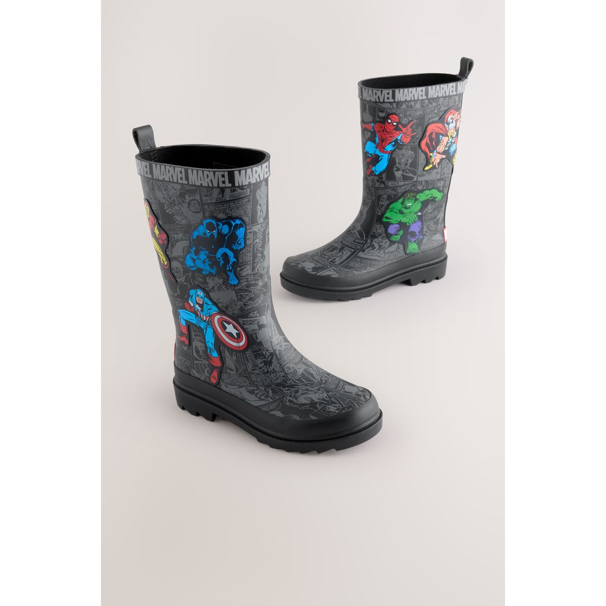 Bottes en caoutchouc à imprimé bd marvel, NEXT