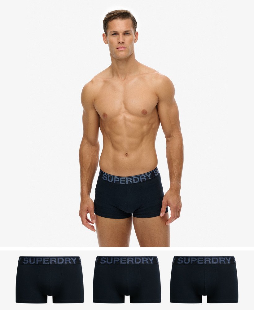 Lot de Trois Trunks en Coton Bio, SUPERDRY