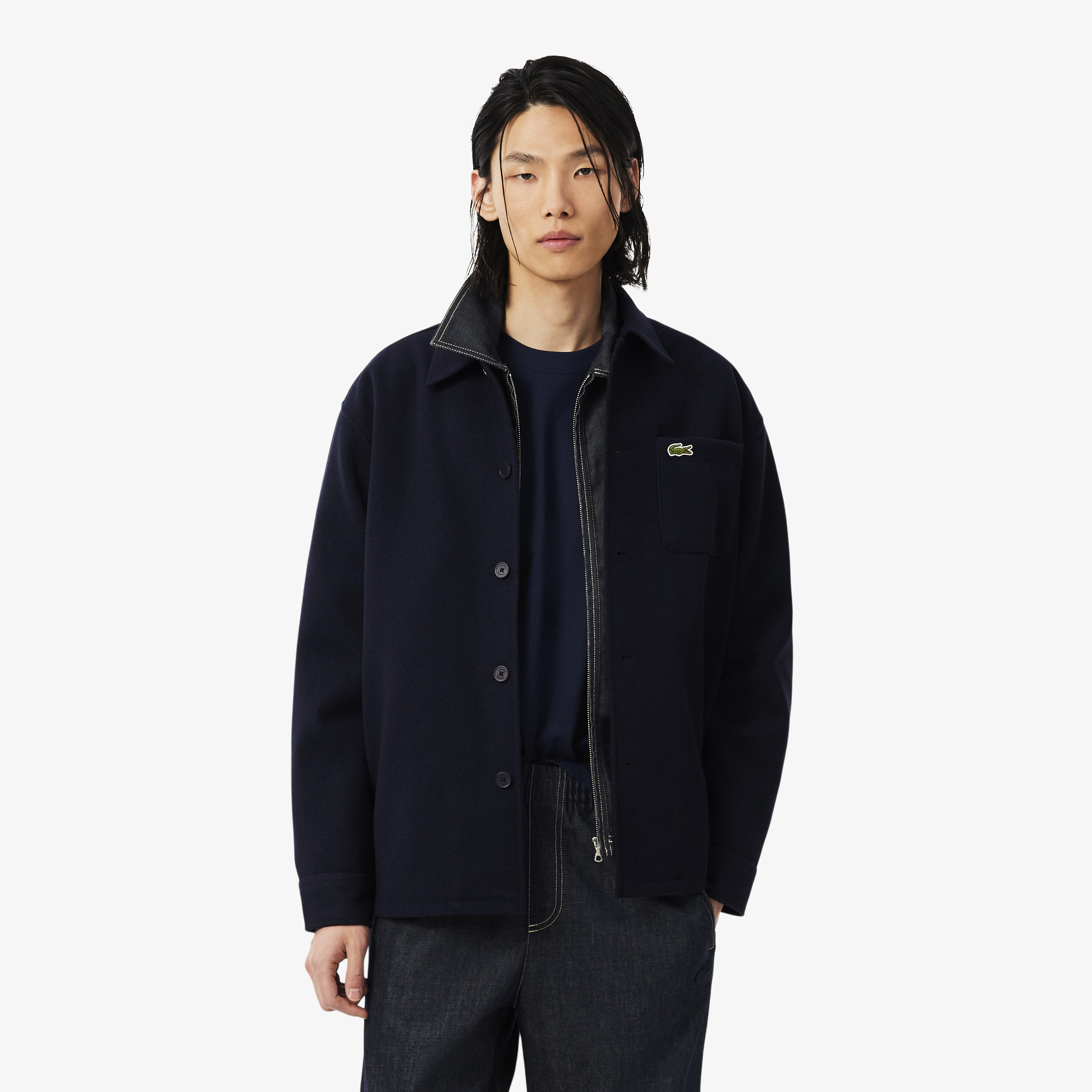 Surchemise flanelle épaisse, LACOSTE