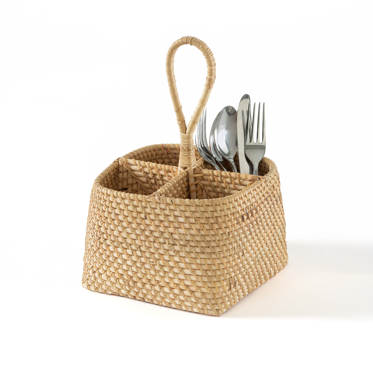 Product photograph of Terka Cutlery Storage Basket from La Redoute UK
