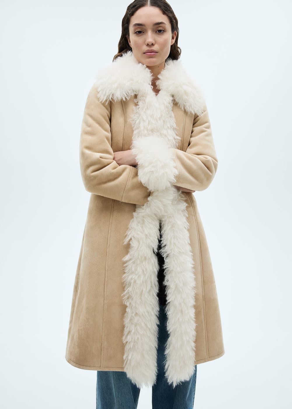 Manteau beige Mango La Redoute