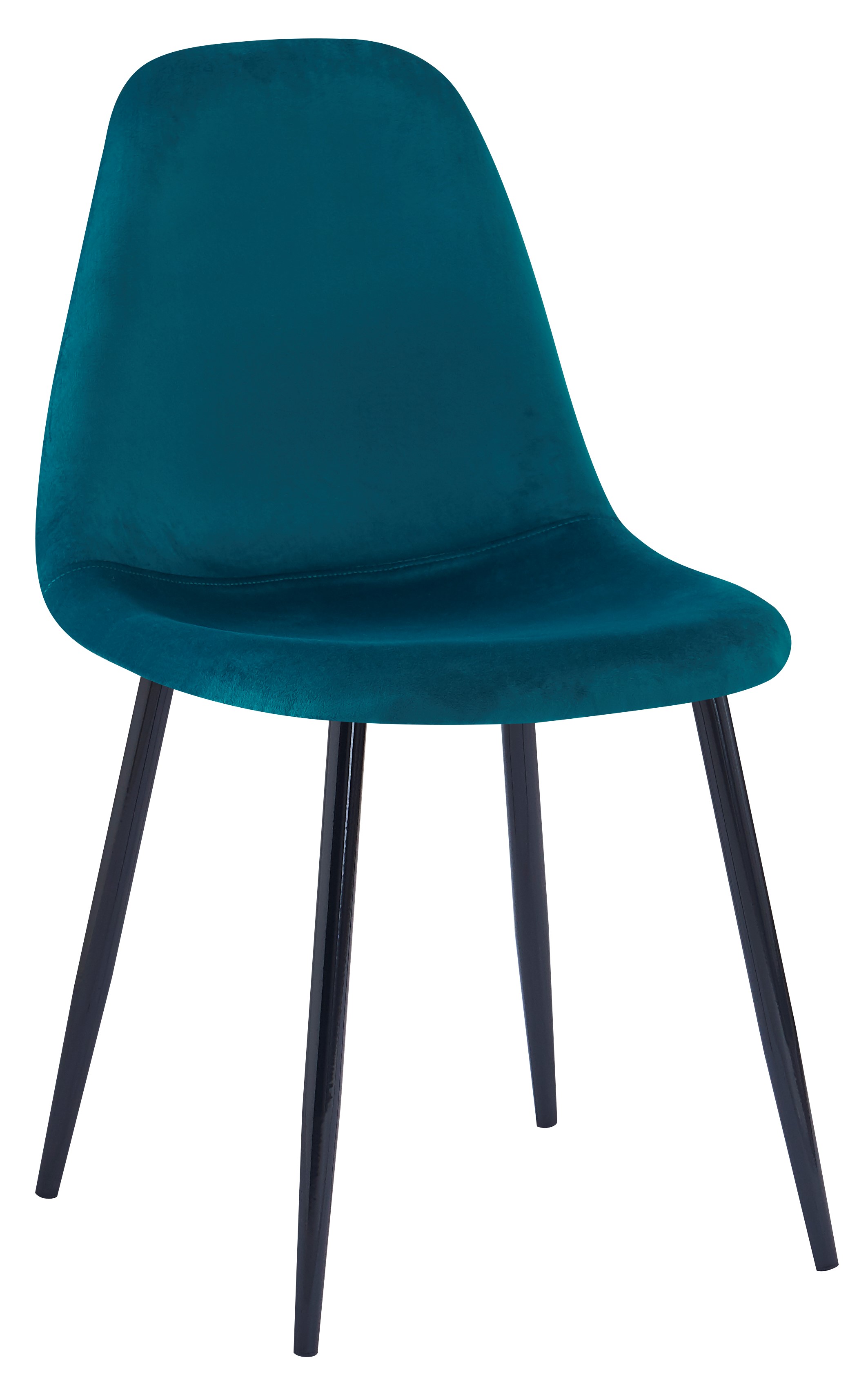 Lot de 4 chaises en velours, COPENHAGEN, NORDLYS