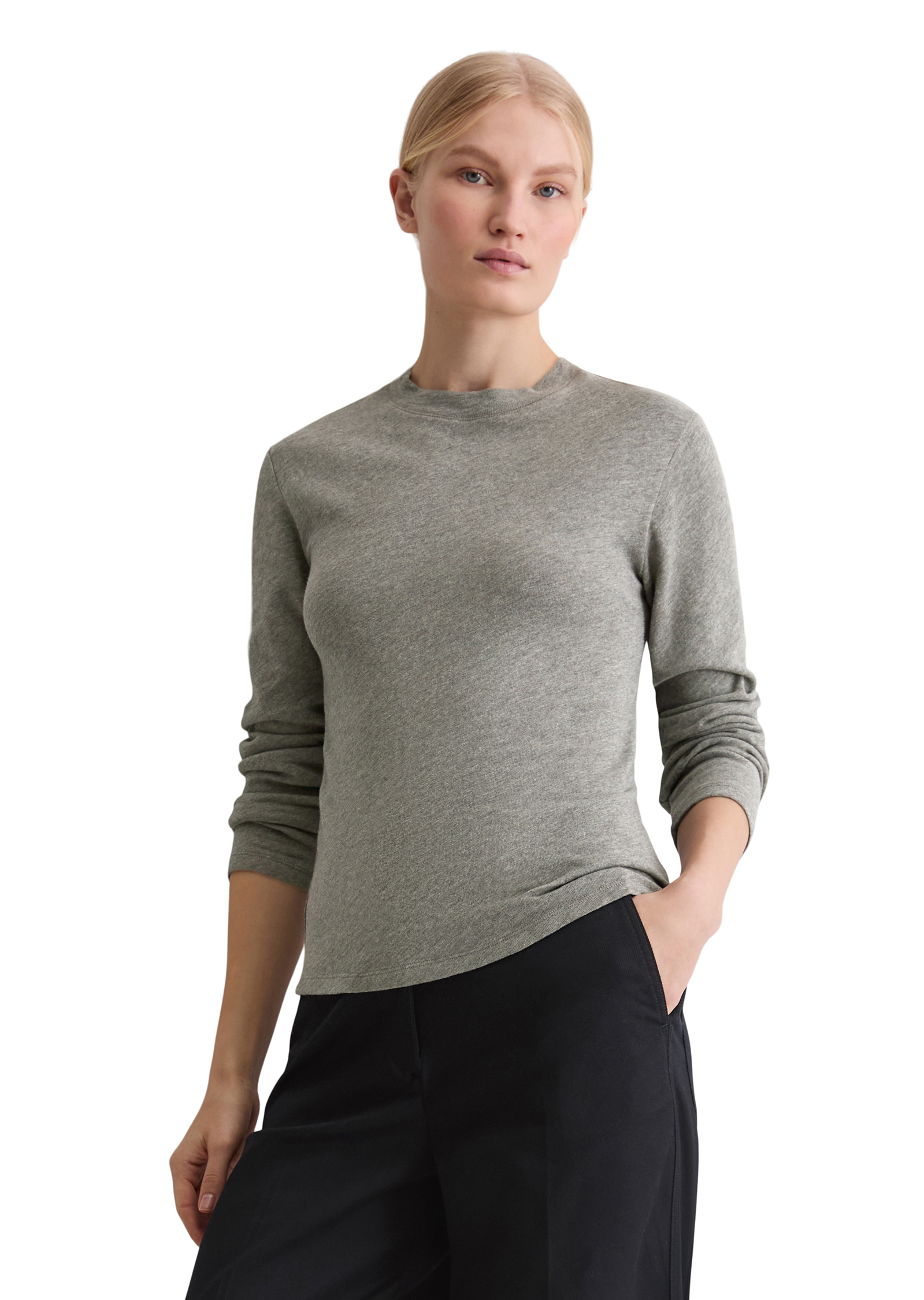 DfC Longsleeve regular en jersey slub, MARC O'POLO