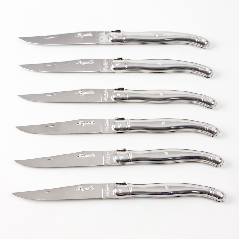Coffret 6 couteaux laguiole inox fermant, JEAN DUBOST
