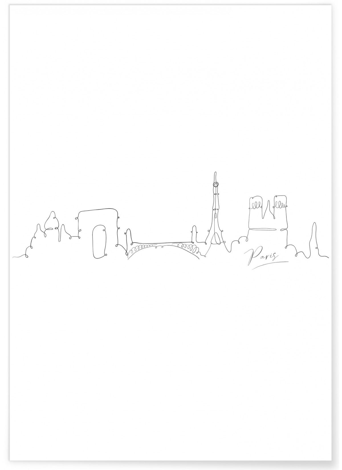 Affiche Line Art Paris, L'AFFICHERIE