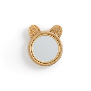 Espejo de ratán cabeza de oso ø25cm, Nogu LA REDOUTE INTERIEURS image