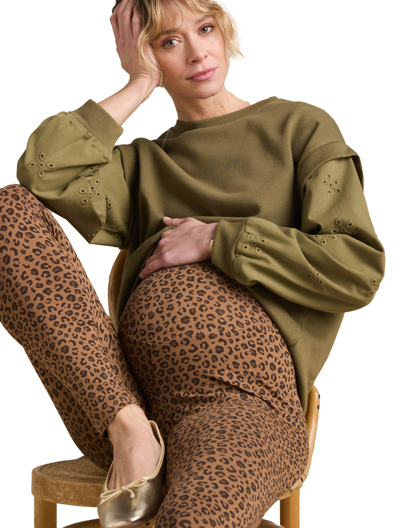 Legging Grossesse Léopard, ENVIE DE FRAISE