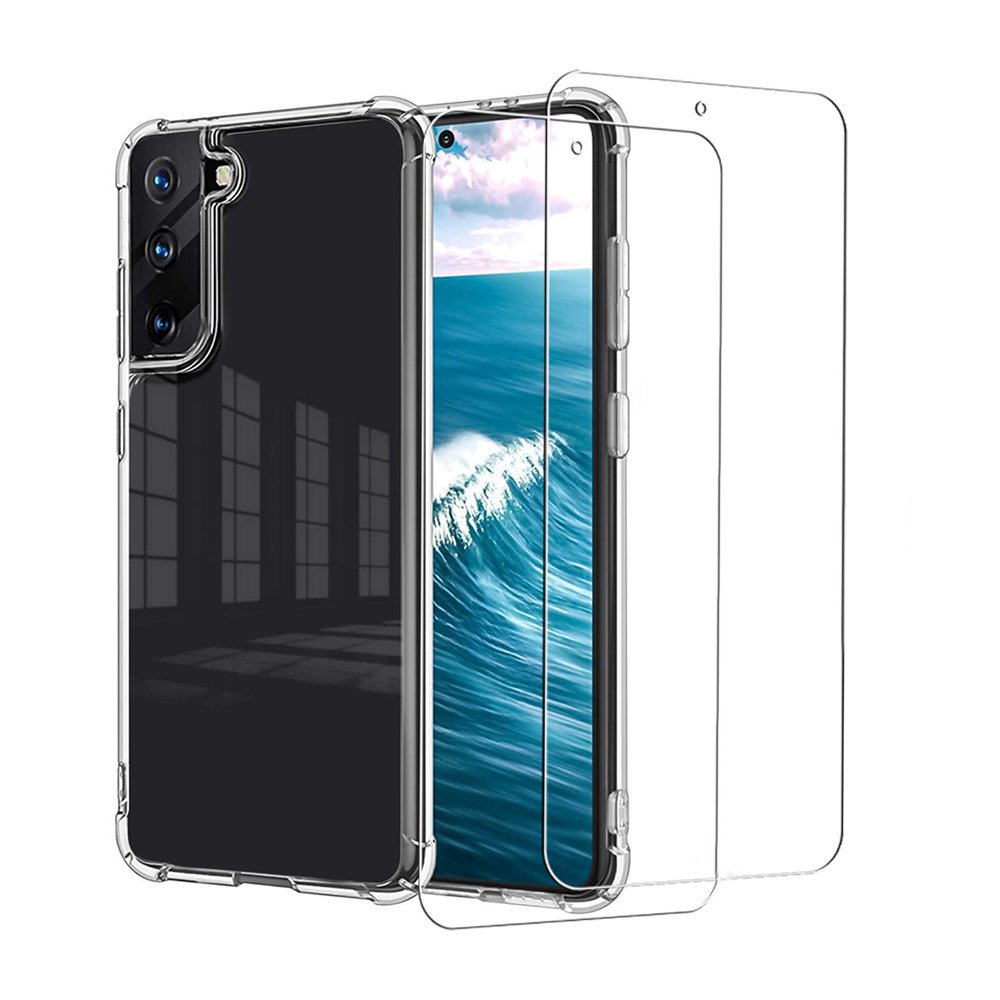 Coque Galaxy S21 5g antichoc + 2 vitres, EVETANE