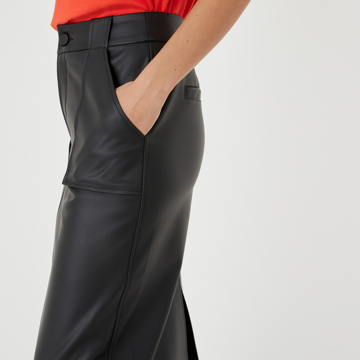 Leather skirt la outlet redoute