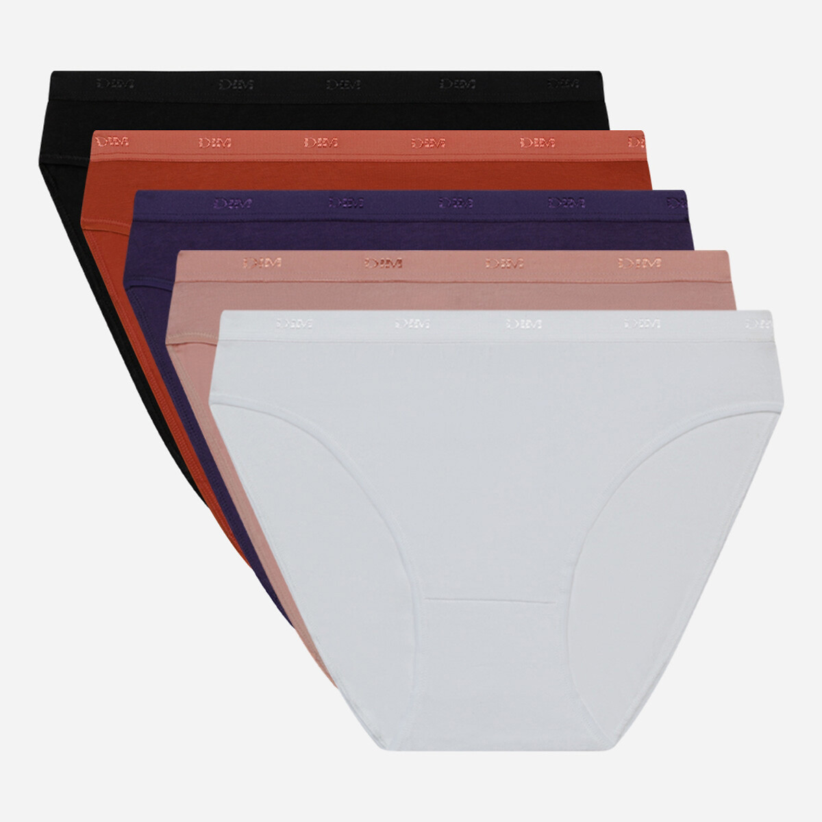 Pack of 5 EcoDim Les Pockets Knickers in Cotton