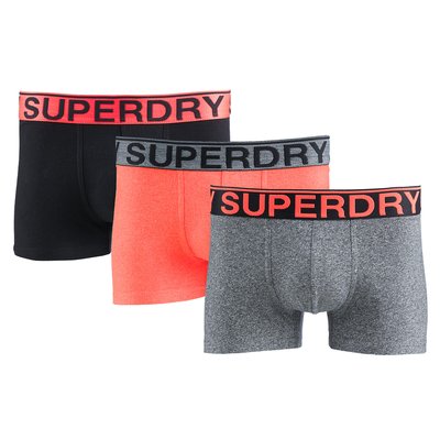 Pack of 3 Hipsters in Plain Cotton SUPERDRY