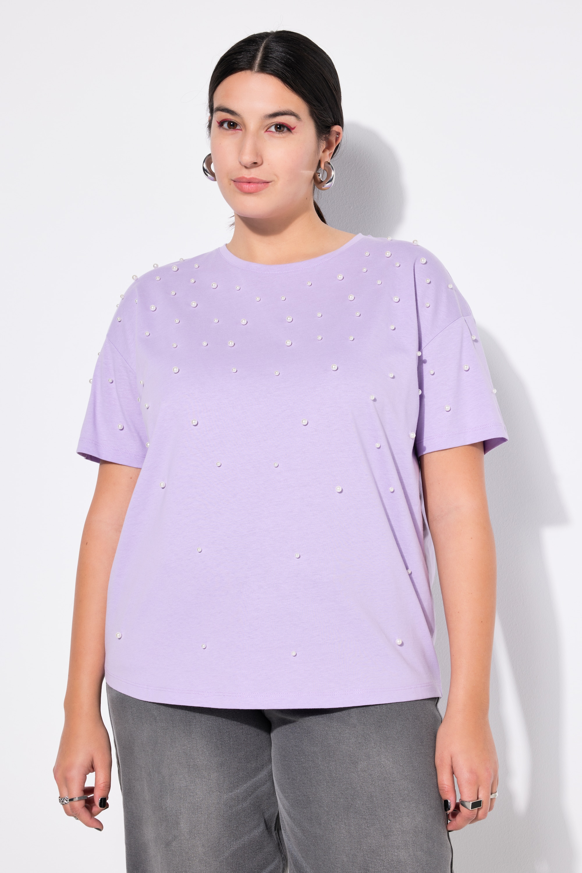 T-shirt oversize, perles fantaisie, STUDIO UNTOLD