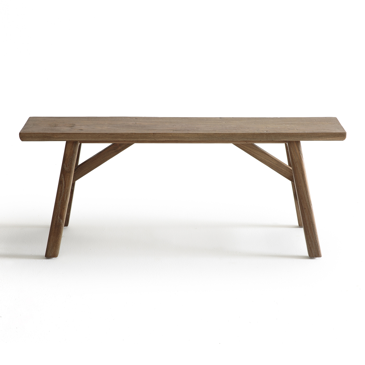 Product photograph of Asayo Solid Elm Bench from La Redoute UK.