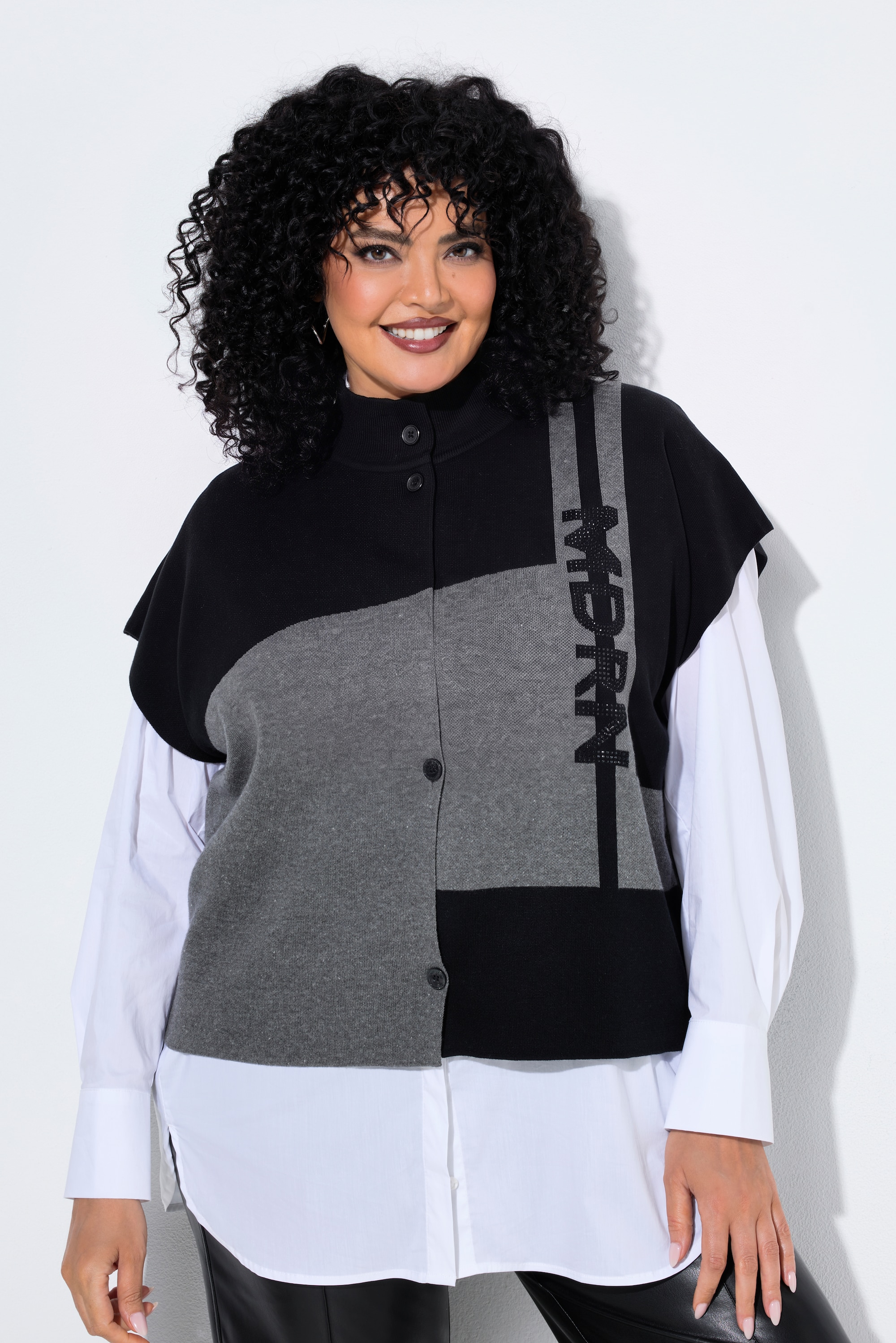 Cardigan « colour block », ULLA POPKEN