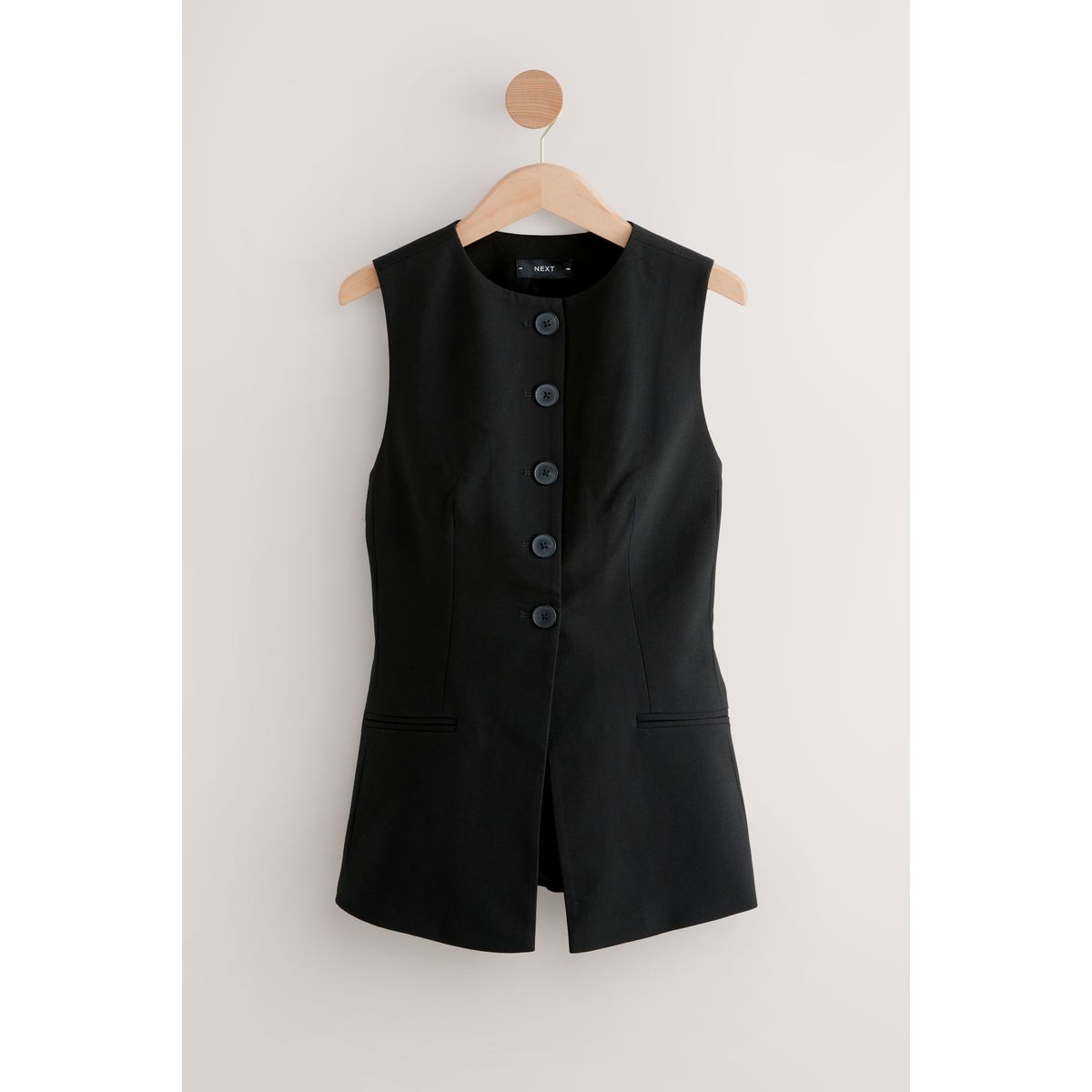 Gilet de costume en laine texturée, NEXT