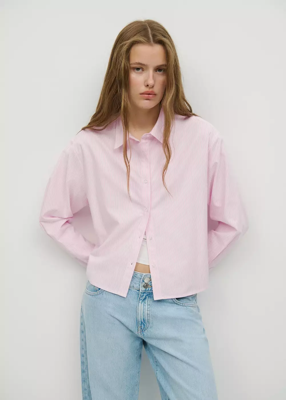 Chemise coton rayures, MANGO TEEN